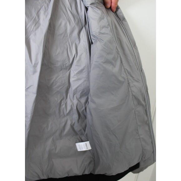 Peter Manning Size 3 New York Grey Duck Down Puffer Jacket zip pockets - Picture 5 of 13